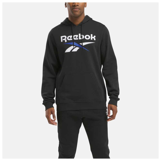 Reebok Ανδρικό φούτερ Identity Fleece Stacked Logo Pullover Hoodie Reebok Ανδρικό φούτερ Identity Fleece Stacked Logo Pullover Hoodie